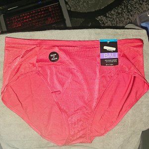 NWT Bali 2XL/9 Red Fits Your Curves Hi-Cut Full Coverage Panty.